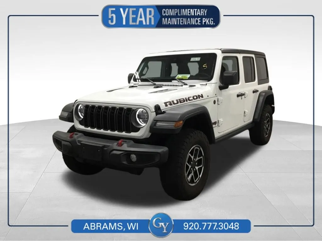 White 2024 Jeep Wrangler Rubicon for sale in Abrams, WI