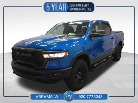 Blue 2025 Ram 1500 Rebel for sale in Abrams, WI