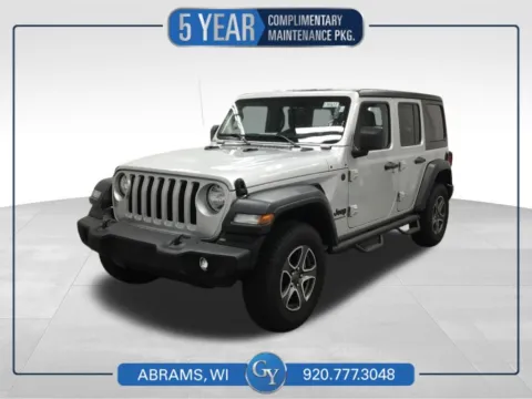 Silver 2023 Jeep Wrangler Sport S for sale in Abrams, WI