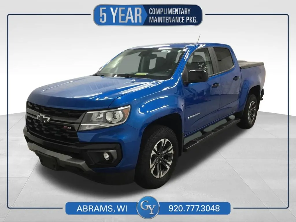 Blue 2021 Chevrolet Colorado Z71 for sale in Abrams, WI