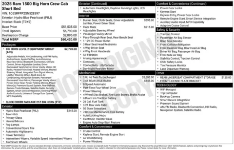 Photos of 2025 Ram 1500 Big Horn/Lone Star for sale in Abrams, WI at Gregg Young Abrams Chrysler Dodge Jeep Ram