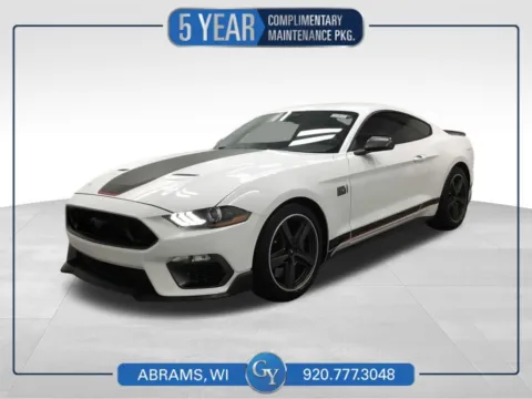 White 2021 Ford Mustang Mach 1 for sale in Abrams, WI