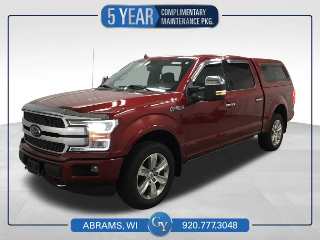 Red 2018 Ford F-150 Platinum for sale in Abrams, WI