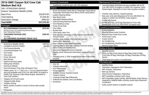 Photos of 2016 GMC Canyon SLE1 for sale in Abrams, WI at Gregg Young Abrams Chrysler Dodge Jeep Ram