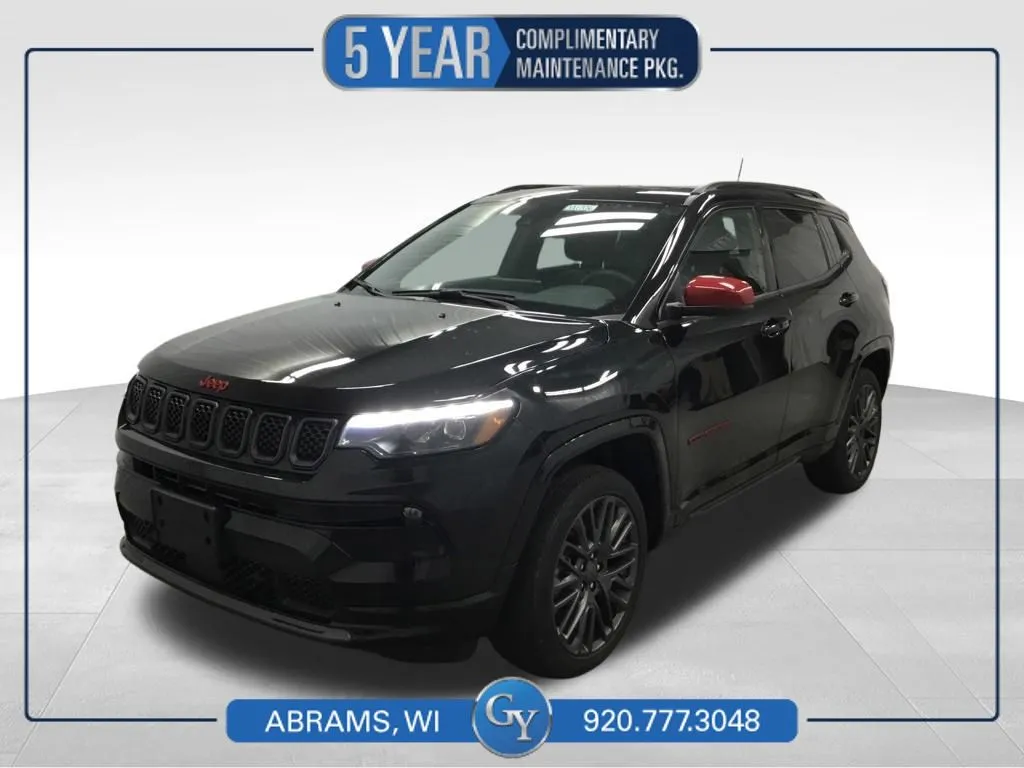 Black 2023 Jeep Compass Limited for sale in Abrams, WI