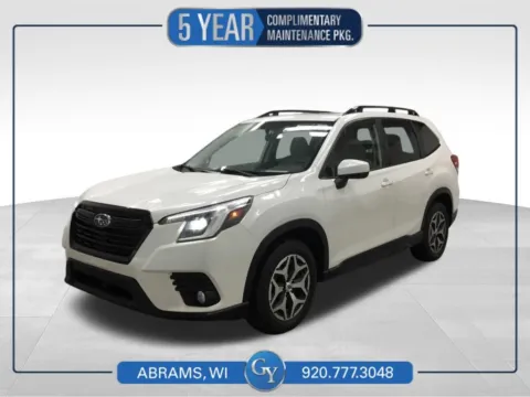 White 2023 Subaru Forester Premium for sale in Abrams, WI
