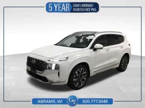 White 2023 Hyundai Santa Fe Calligraphy for sale in Abrams, WI