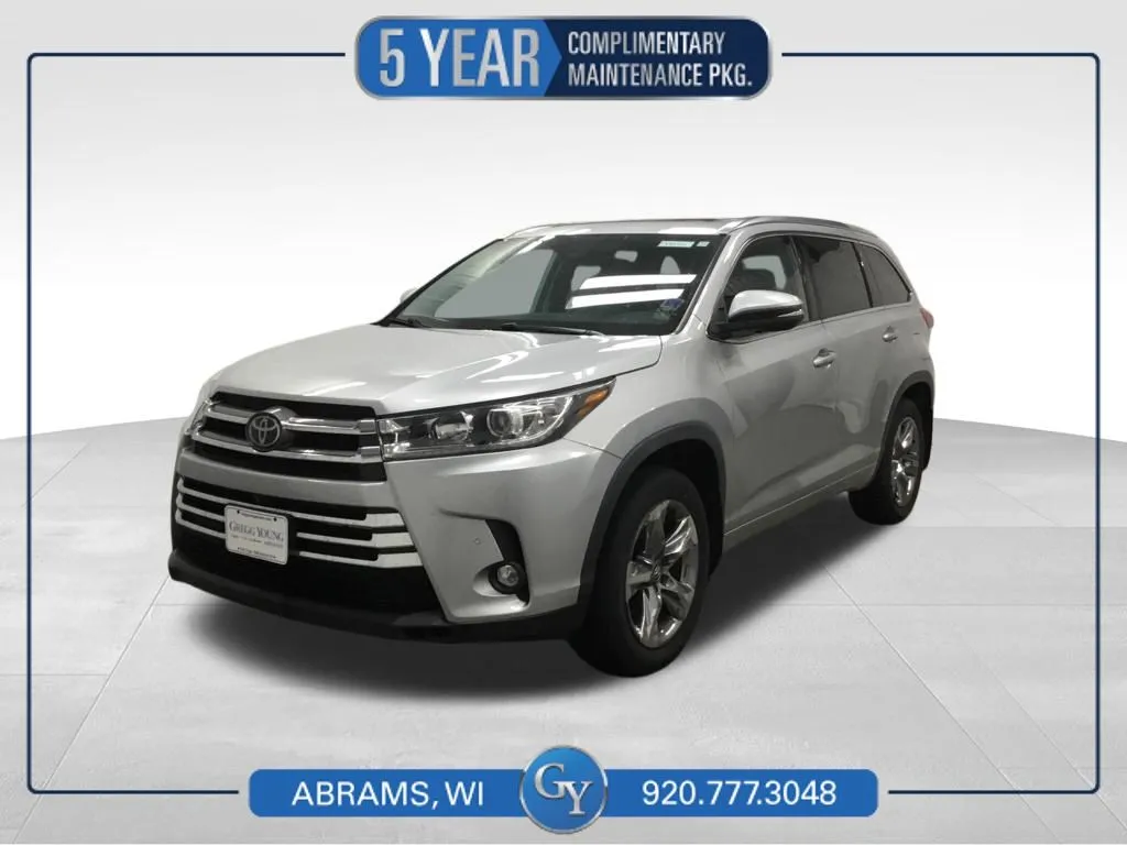 Silver 2019 Toyota Highlander Limited Platinum for sale in Abrams, WI