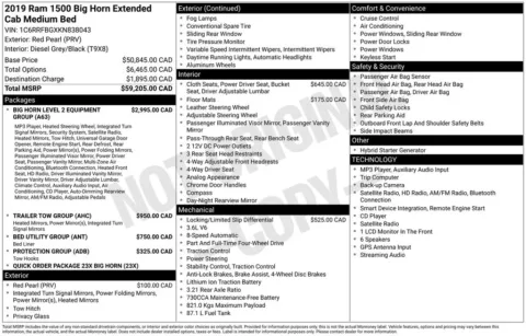 Photos of 2019 Ram 1500 Big Horn/Lone Star for sale in Abrams, WI at Gregg Young Abrams Chrysler Dodge Jeep Ram