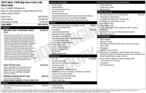 Photos of 2023 Ram 1500 Big Horn/Lone Star for sale in Abrams, WI at Gregg Young Abrams Chrysler Dodge Jeep Ram