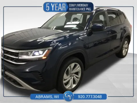 Blue 2023 Volkswagen Atlas 3.6L V6 SE w/Technology for sale in Abrams, WI