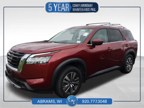 Red 2023 Nissan Pathfinder SL for sale in Abrams, WI