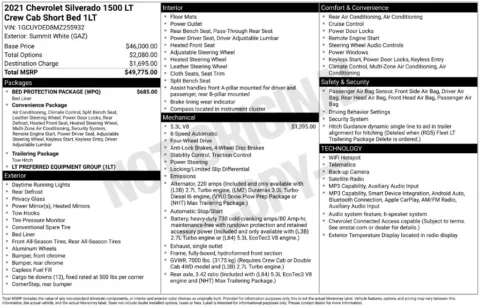 Photos of 2021 Chevrolet Silverado 1500 LT for sale in Abrams, WI at Gregg Young Abrams Chrysler Dodge Jeep Ram