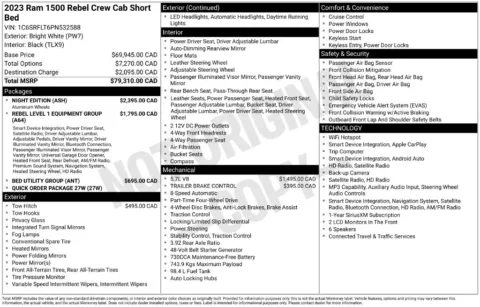 Photos of 2023 Ram 1500 Rebel for sale in Abrams, WI at Gregg Young Abrams Chrysler Dodge Jeep Ram