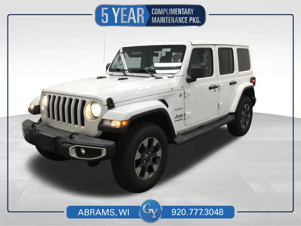 White 2018 Jeep Wrangler Unlimited Sahara for sale in Abrams, WI