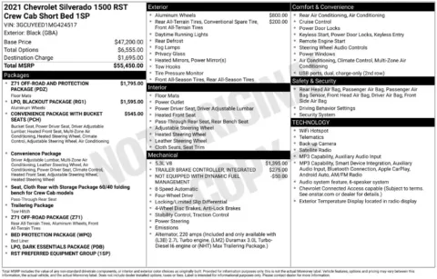 Photos of 2021 Chevrolet Silverado 1500 RST for sale in Abrams, WI at Gregg Young Abrams Chrysler Dodge Jeep Ram