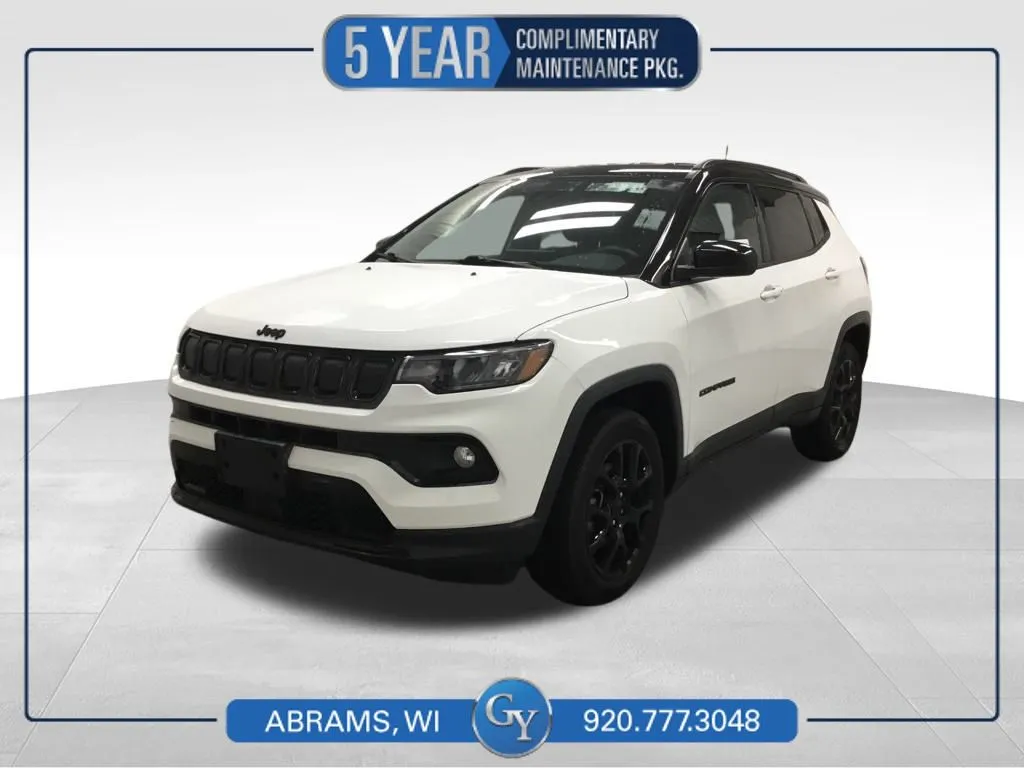 White 2022 Jeep Compass Altitude for sale in Abrams, WI