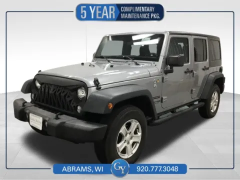 Silver 2018 Jeep Wrangler JK Unlimited Sport for sale in Abrams, WI