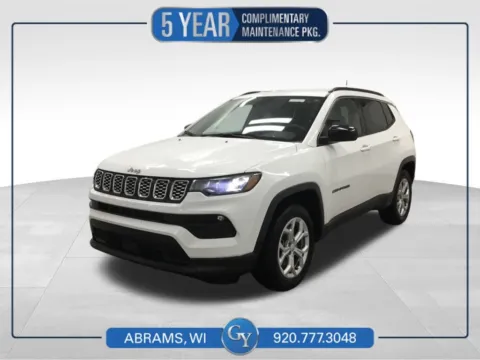 White 2024 Jeep Compass Latitude for sale in Abrams, WI