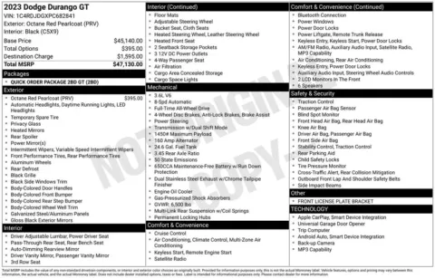 Photos of 2023 Dodge Durango GT for sale in Abrams, WI at Gregg Young Abrams Chrysler Dodge Jeep Ram