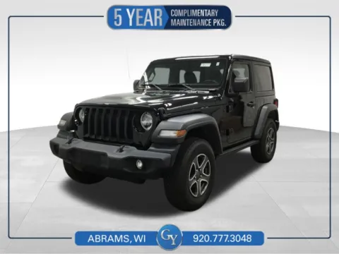 Black 2021 Jeep Wrangler Sport S for sale in Abrams, WI