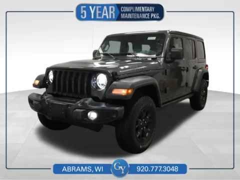 Gray 2021 Jeep Wrangler Unlimited Willys for sale in Abrams, WI