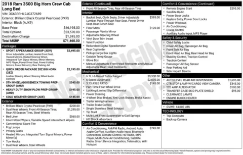 Photos of 2018 Ram 3500 Big Horn for sale in Abrams, WI at Gregg Young Abrams Chrysler Dodge Jeep Ram