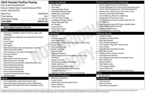 Photos of 2023 Chrysler Pacifica Touring for sale in Abrams, WI at Gregg Young Abrams Chrysler Dodge Jeep Ram