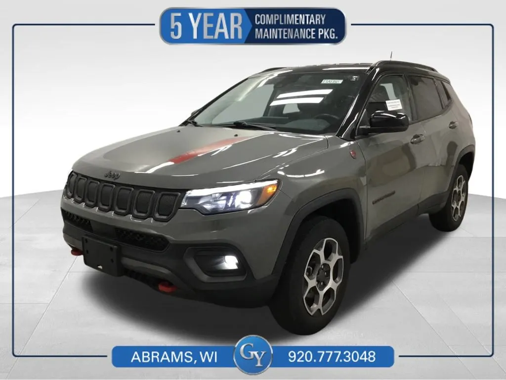 Gray 2022 Jeep Compass Trailhawk for sale in Abrams, WI