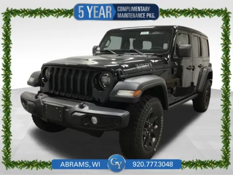Black 2022 Jeep Wrangler Unlimited Willys for sale in Abrams, WI