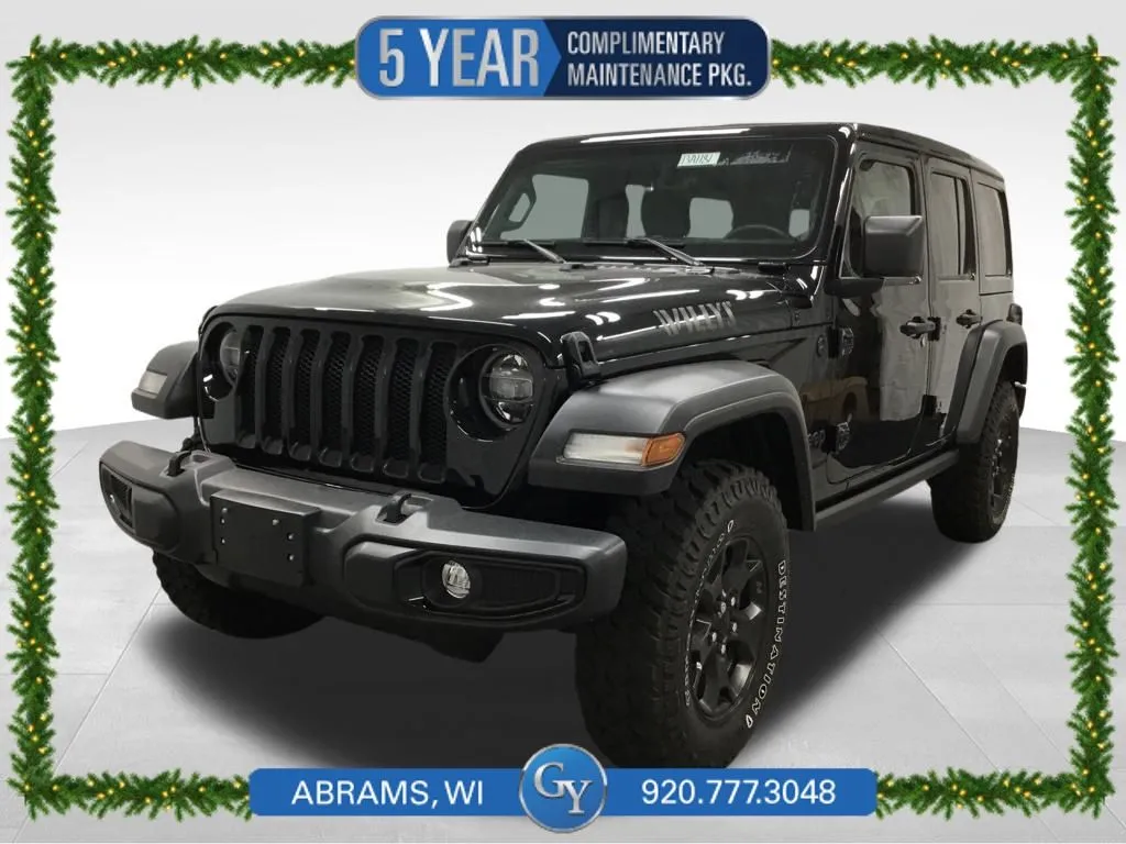 Black 2022 Jeep Wrangler Unlimited Willys for sale in Abrams, WI