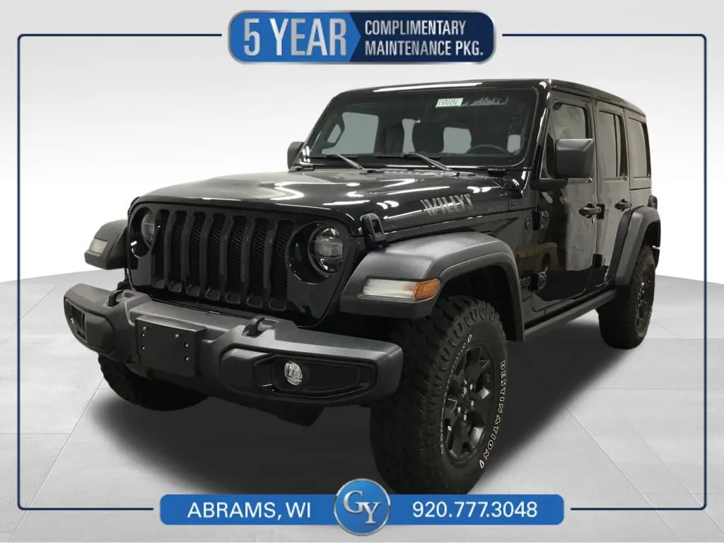 Black 2022 Jeep Wrangler Unlimited Willys for sale in Abrams, WI