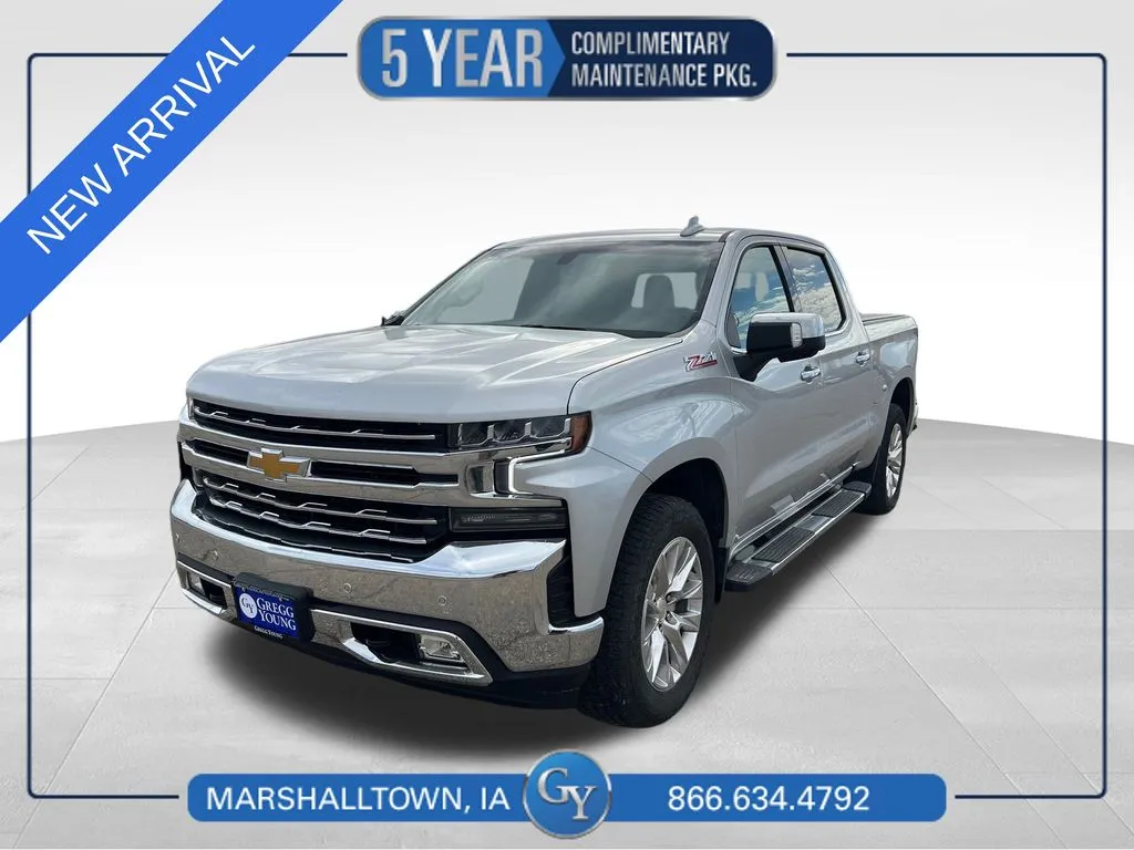 Silver 2021 Chevrolet Silverado 1500 LTZ for sale in Marshalltown, IA