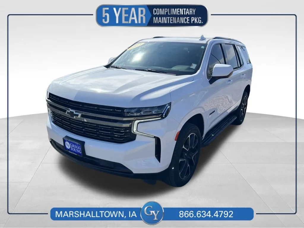 White 2021 Chevrolet Tahoe RST for sale in Marshalltown, IA