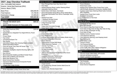 Photos of 2021 Jeep Cherokee Trailhawk for sale in Marshalltown, IA at Gregg Young Chevrolet Marshalltown