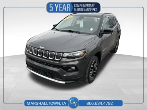 Gray 2022 Jeep Compass Limited for sale in Marshalltown, IA