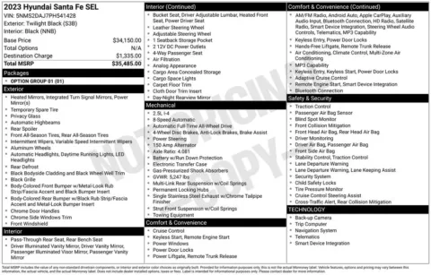 Photos of 2023 Hyundai Santa Fe SEL for sale in Hortonville, WI at Gregg Young Hortonville Ford