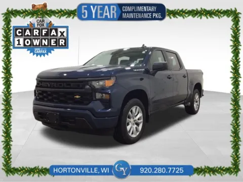 Blue 2022 Chevrolet Silverado 1500 Custom for sale in Hortonville, WI