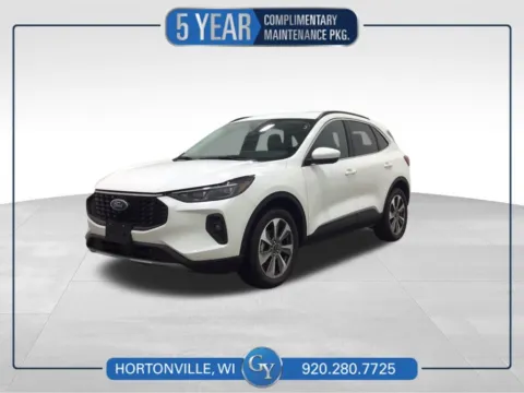 White 2024 Ford Escape Platinum for sale in Hortonville, WI