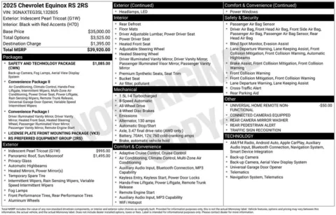 Photos of 2025 Chevrolet Equinox RS for sale in Hortonville, WI at Gregg Young Hortonville Ford