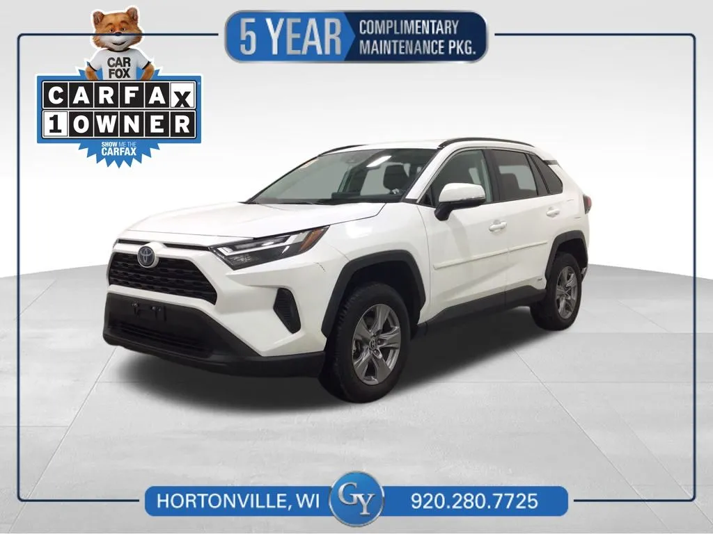 White 2024 Toyota RAV4 Hybrid LE for sale in Hortonville, WI