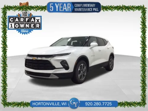 White 2023 Chevrolet Blazer LT for sale in Hortonville, WI