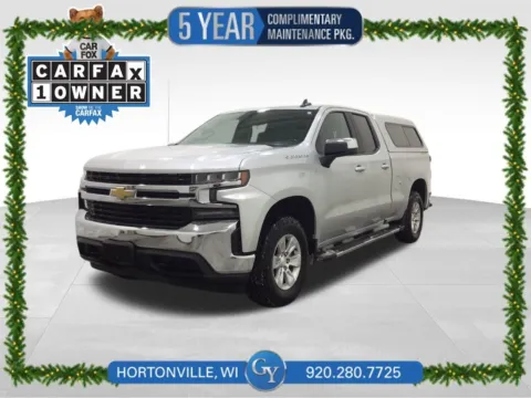 Silver 2021 Chevrolet Silverado 1500 LT for sale in Hortonville, WI