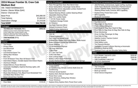 Photos of 2024 Nissan Frontier SL for sale in Hortonville, WI at Gregg Young Hortonville Ford