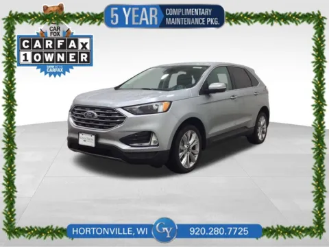 Silver 2024 Ford Edge Titanium for sale in Hortonville, WI