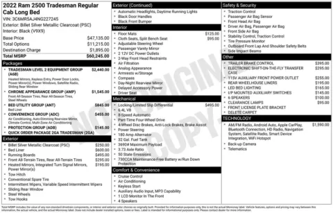 Photos of 2022 Ram 2500 Tradesman for sale in Hortonville, WI at Gregg Young Hortonville Ford