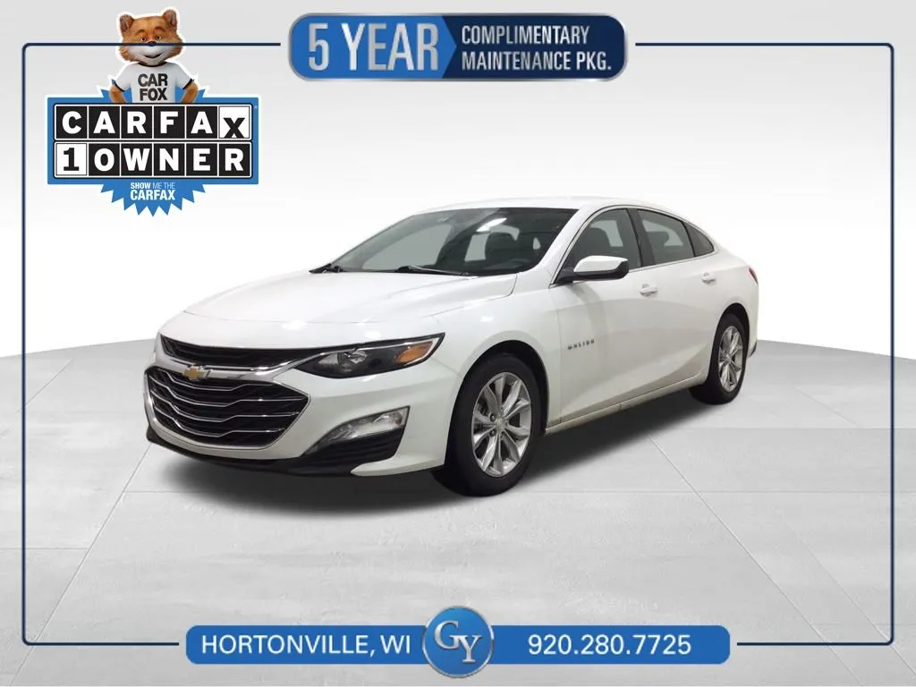 White 2023 Chevrolet Malibu LT for sale in Hortonville, WI