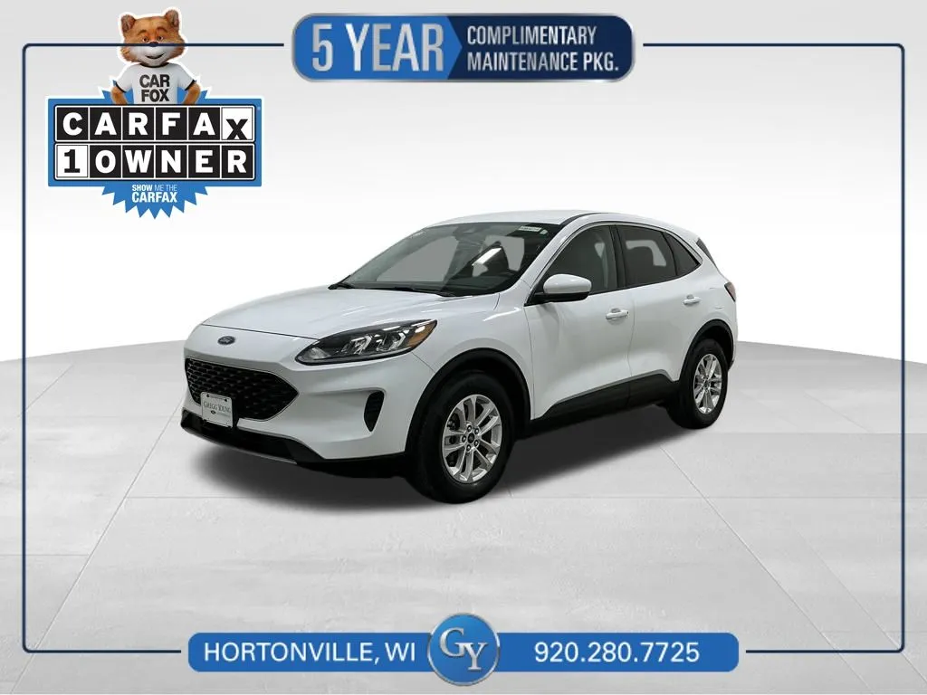 White 2021 Ford Escape Hybrid SE for sale in Hortonville, WI