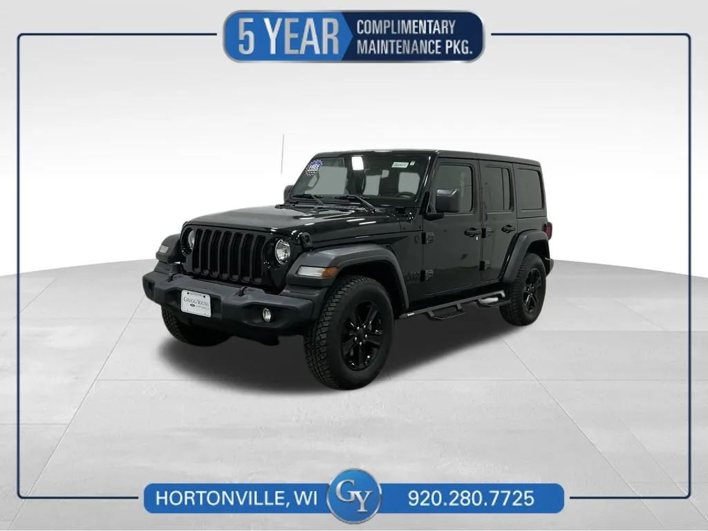 Black 2021 Jeep Wrangler Unlimited Sport Altitude for sale in Hortonville, WI