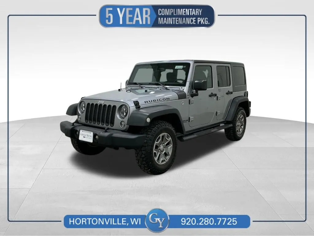 Silver 2016 Jeep Wrangler Unlimited Rubicon for sale in Hortonville, WI